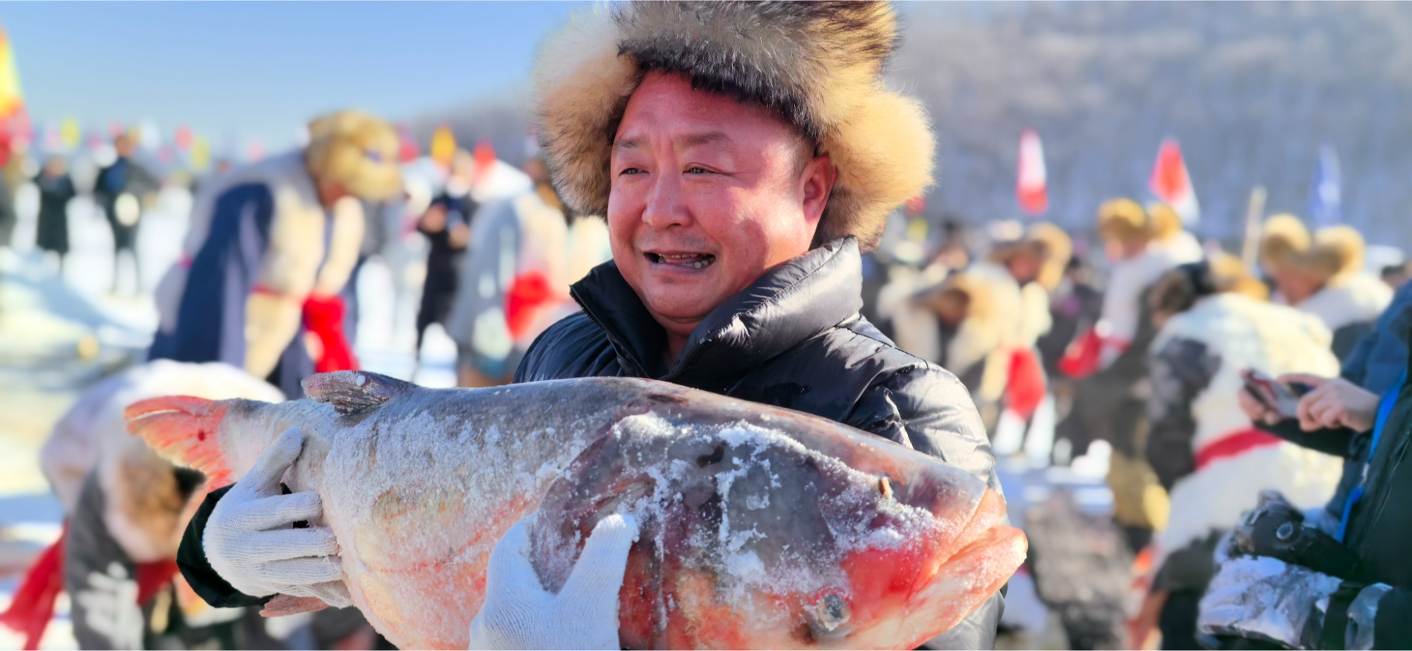 千年大冬捕“搅热”冬日镜泊湖——黑土优品新鲜北鱼走向全国餐桌(图4)