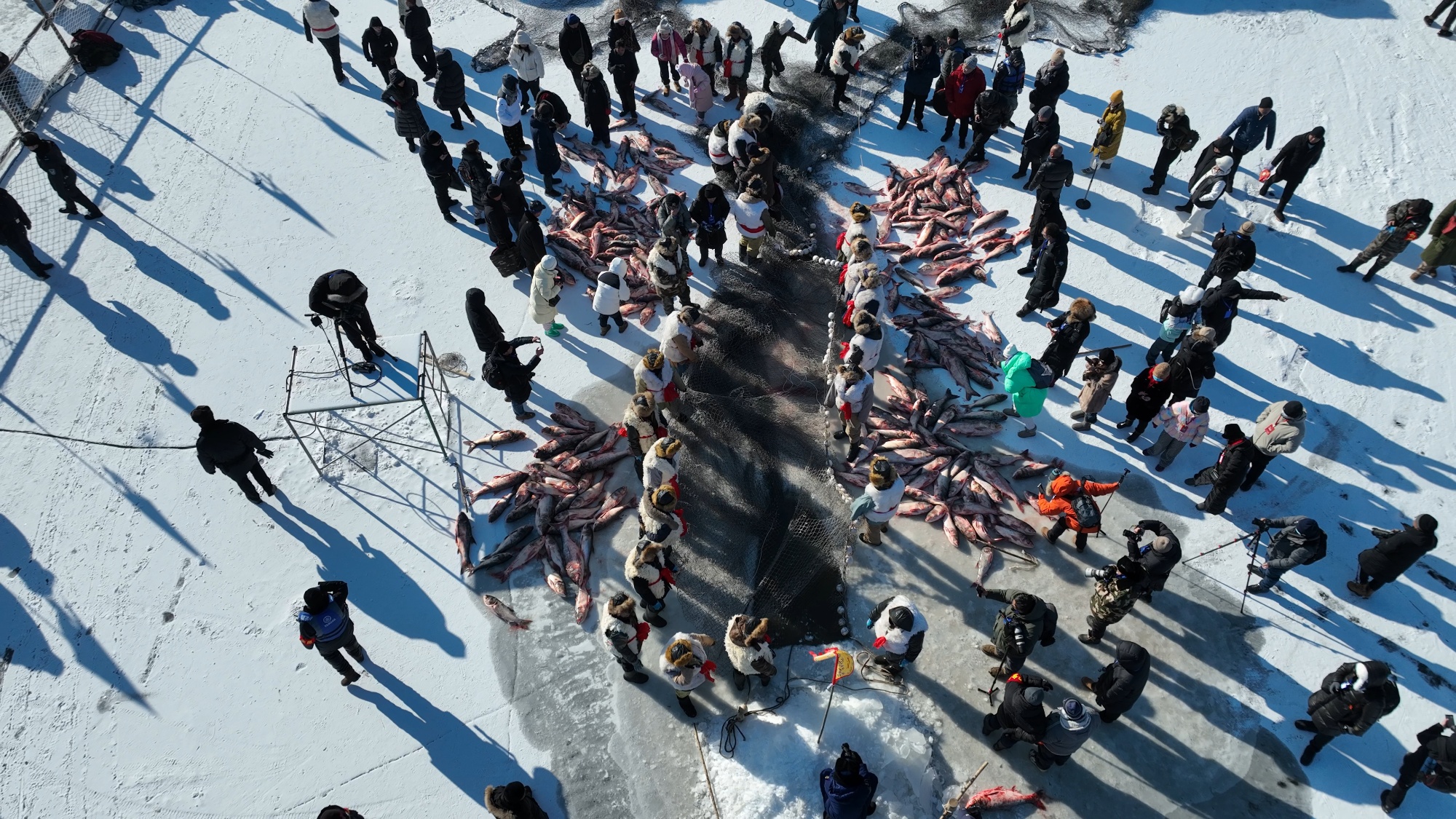 千年大冬捕“搅热”冬日镜泊湖——黑土优品新鲜北鱼走向全国餐桌(图5)