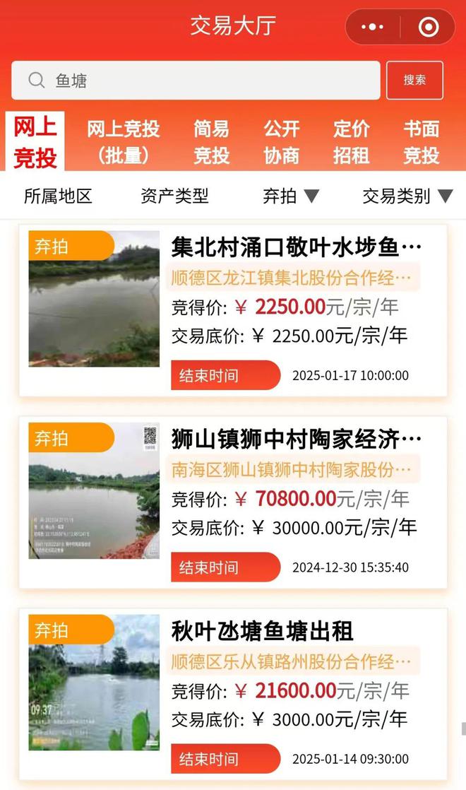 kaiyun入口：塘租全线暴跌！广东天价鱼塘、虾塘流拍严重养殖户弃养潮来临(图2)